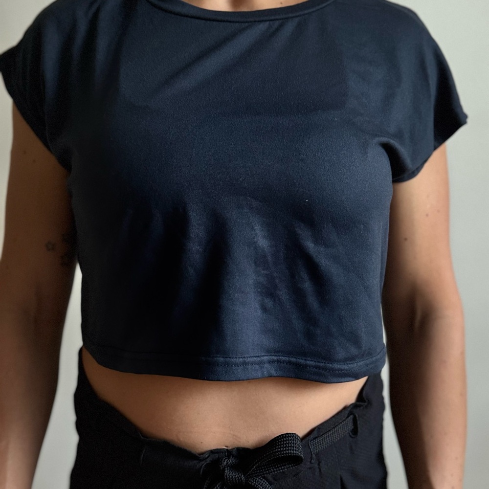 Classic Blue Women's Crop Top